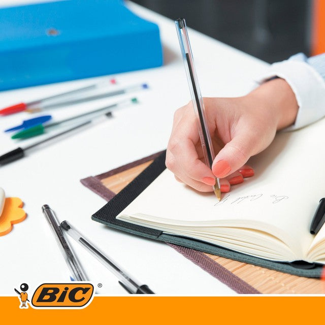 BIC Cristal ballpoint pens blue box of 10 - British product