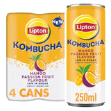 Lipton mango passionfruit kombucha 4 x 250ml, UK version