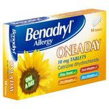 Benadryl One A Day Allergy Tablets 14 Tablets - British product