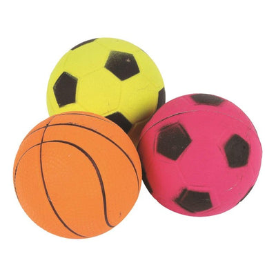 Happy Pet Neon Sports Ball Dog Toy 3-Pack 2.5 Inch