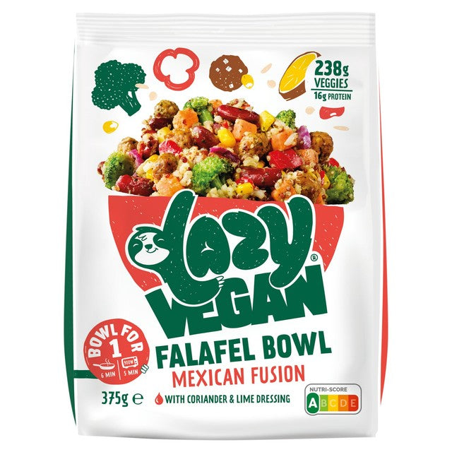 Lazy Vegan Falafel Bowl Mexican Fusion 375g, UK version