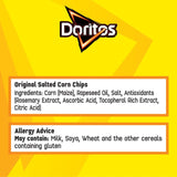 Doritos original salted tortilla chips 230g - British product