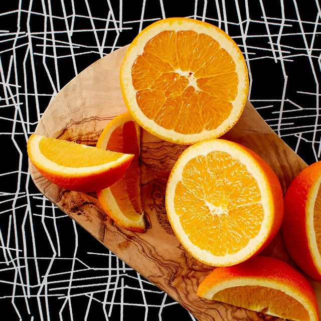 Ocado organic oranges 4 per pack, imported from the UK