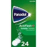 Panadol ActiFast Soluble Tablets Paracetamol Pain Relief 24 Tablets