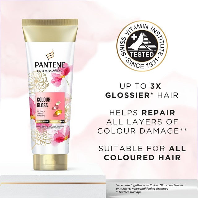 Pantene Colour Gloss Conditioner 275ml, imported from the UK