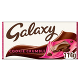 Galaxy Cookie Crumble Milk Chocolate Block Bar 114g