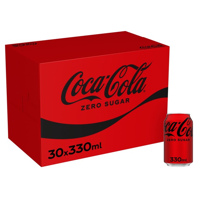 Coca-Cola Zero Sugar cola 30x330ml - British product