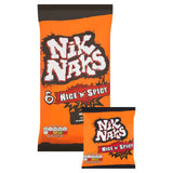 Nik Naks spicy snacks 6 x 20g multipack, imported from the UK