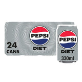 Pepsi Diet cola 24 x 330ml, imported from the UK