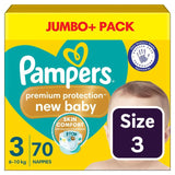 Pampers New Baby Nappies Size 3 (6-10kg) Jumbo+ Pack