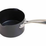 M&S hard anodised 14cm milk pan black mix, imported from the UK