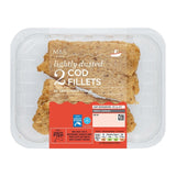 M&S lightly dusted cod fillets 260g, imported from the UK