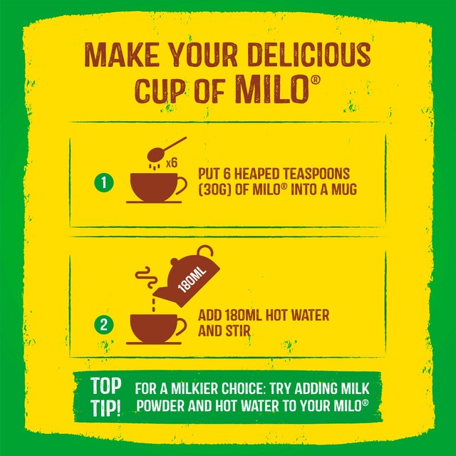 Milo ACTIV-GO malt chocolate drinking powder 400g, imported from the UK
