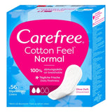 Carefree Cotton Breathable Pantyliners 56 Pack