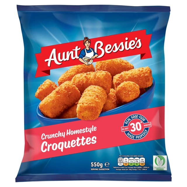 Aunt Bessie's Crunchy Homestyle Croquettes 550g - British product