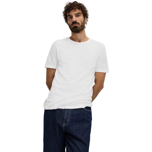 M&S Men's Cotton Crew Neck T-Shirt in White, Size M, imported from the UK
