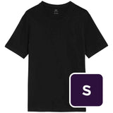 M&S Men's Cotton Crew Neck T-Shirt in Black, Size S for Casual Clothing