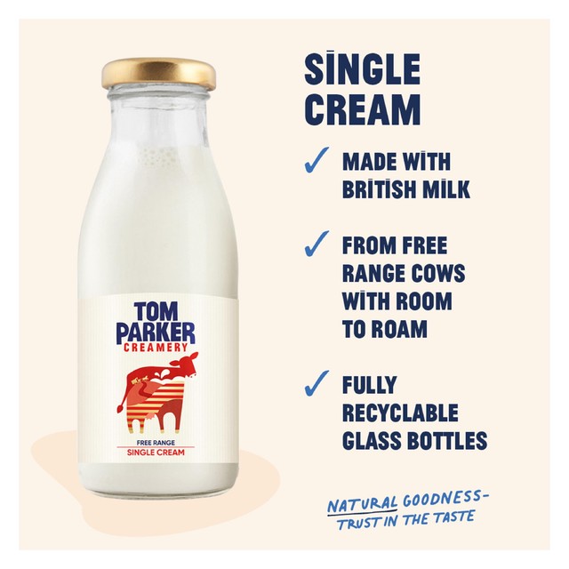 Tom Parker single cream 250ml (British brand)