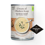 M&S cream of chicken soup 400g, imported from the UK