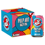 Brooklyn Pulp Art Hazy IPA beer 4 x 330ml cans - British product