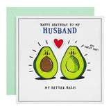 M&S Husband Better Half Avocado Birthday Card 15cm x 15cm