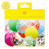Talking Tables Rainbow Confetti Balloons Party Decorations 12 per pack