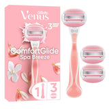 Gillette Venus Comfortglide Spa Breeze Women's Razor with 3 Blades
