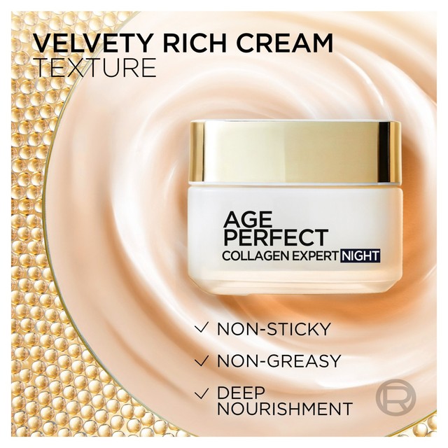 L'Oreal Paris Age Perfect Collagen Night Cream 50ml, UK version