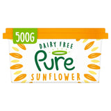 Pure Dairy Free Sunflower Spread 500g, imported from the UK