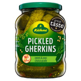 Kuhne Gherkins Sweet & Sour Pickled 330g, UK version