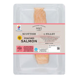 M&S Scottish Poached salmon fillet 80g, imported from the UK