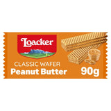 Loacker peanut butter wafer biscuits 90g, UK version