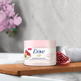 Dove pomegranate and shea butter body scrub 225ml - British product