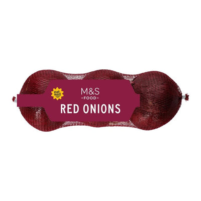 M&S Red Onions Fresh Vegetable 3 per pack