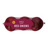 M&S red onions 3 per pack, imported from the UK
