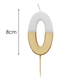 Talking Tables Number 0 Large Gold Birthday Candle