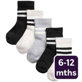 M&S Unisex Cotton Baby Socks 6-12 Months