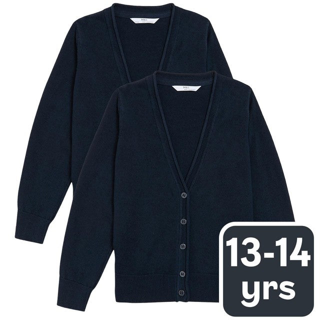 M&S cotton cardigan with StayNEW 13-14, imported from the UK