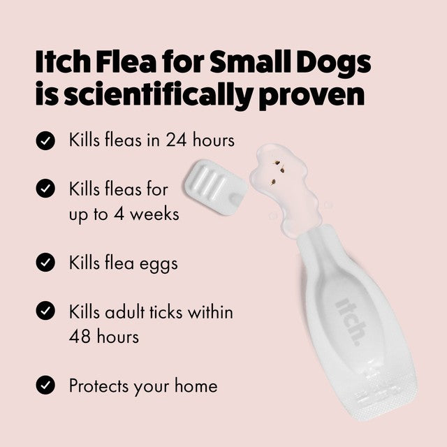 Itch Flea Spot-On Treatment for Small Dogs 2-10kg, UK version