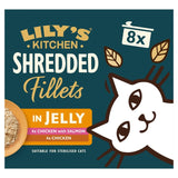 Lily's Kitchen Shredded Fillets in Jelly Chicken & Salmon Flavours Wet Cat Food Multipack 8 x 70g