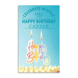 M&S Happy Birthday Celebration Candle