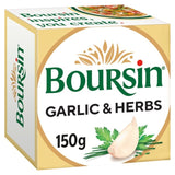 Boursin Garlic & Herbs soft cheese 150g - British product