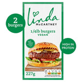 Linda McCartney Frozen Vegetarian Quarter Pounder Burgers 227g