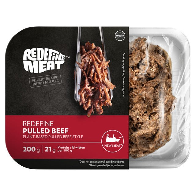 Redefine Meat plant based pulled beef 200g, imported from the UK