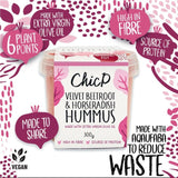 ChicP beetroot and horseradish hummus 300g - British product