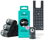 Adios Plastic Compostable Dog Poo Bags with Handle Grey 120 Pack
