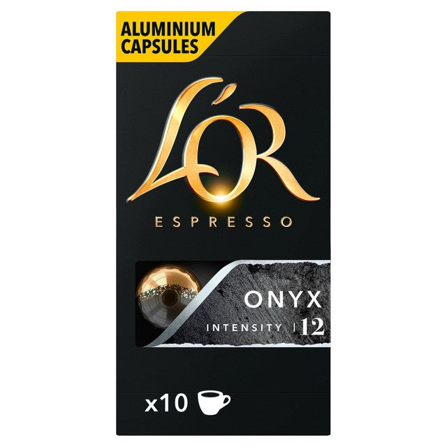 L'OR Onyx coffee pods intensity 12 10 pack, UK version