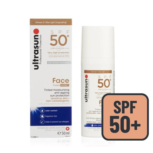 Ultrasun Tinted Face Sunscreen SPF 50 50ml (British brand)