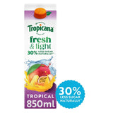 Tropicana Fresh & Light Tropical Fruit Juice Blend 850ml