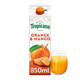 Tropicana orange & mango juice 850ml (British brand)